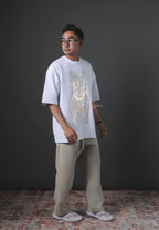 Gold Big Radog T-Shirt Pattern White