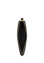Large Corner Zip Wristlet In Signature Canvas Gold Walnut Black