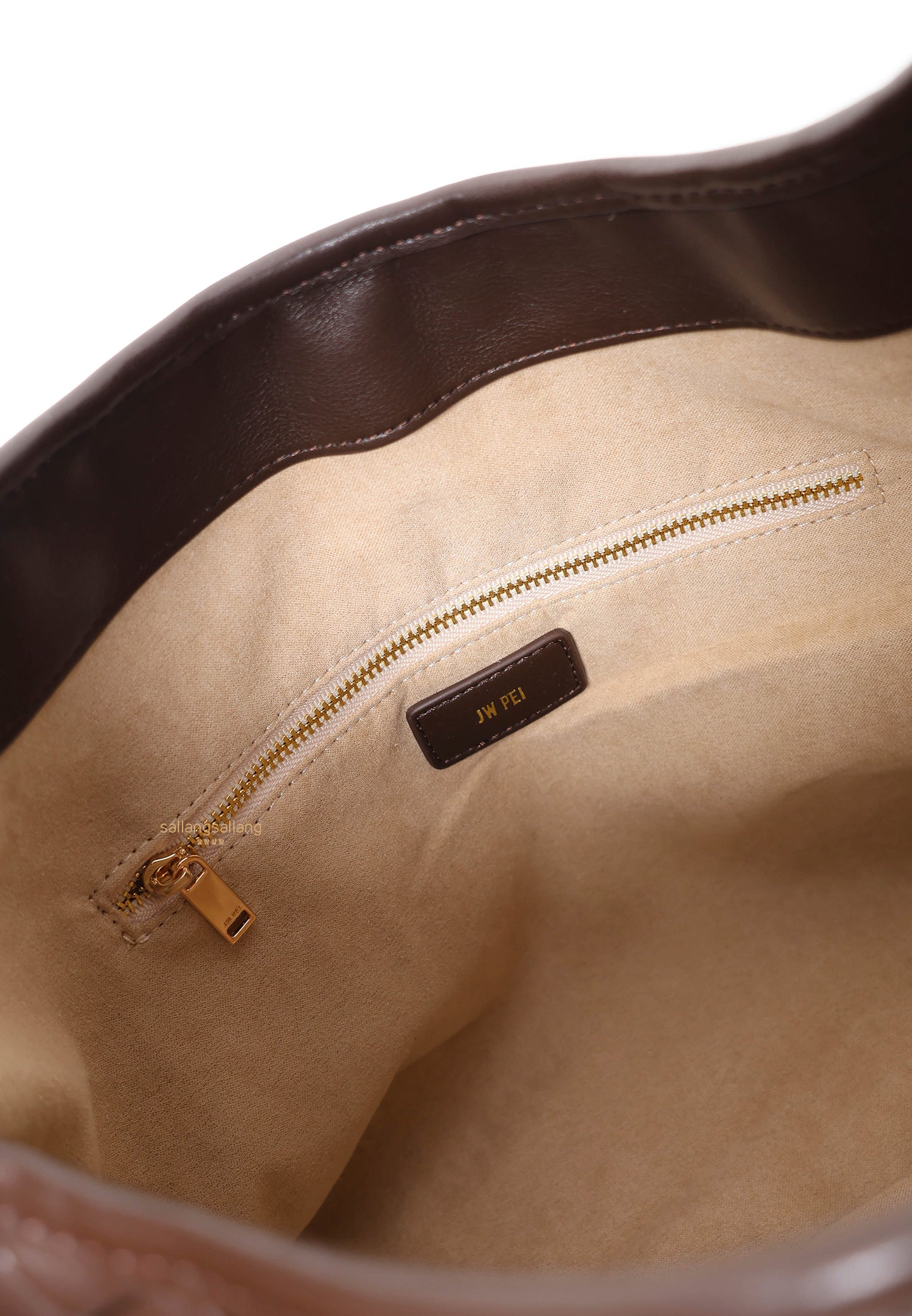 Laura Woven Shoulder Bag - Mocha Brown