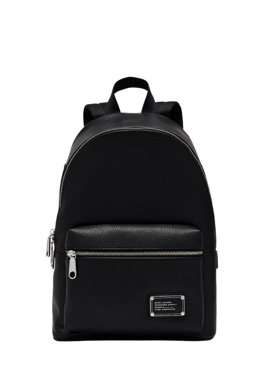 Leather Workwear Backpack Black