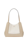 Lena Colorblock Large Triple Compartment Shoulder Bag Light Sand Multi