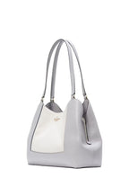 Lena Colorblock Large Triple Compartment Shoulder Bag Mountain Grey Multi