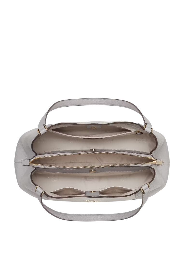 Lena Colorblock Large Triple Compartment Shoulder Bag Mountain Grey Multi