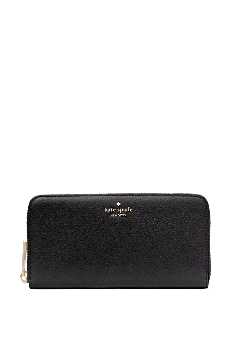 Lena Large Continental Wallet Black