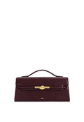 Lena Metal Rope Knot Top Handle Bag - Deep Claret