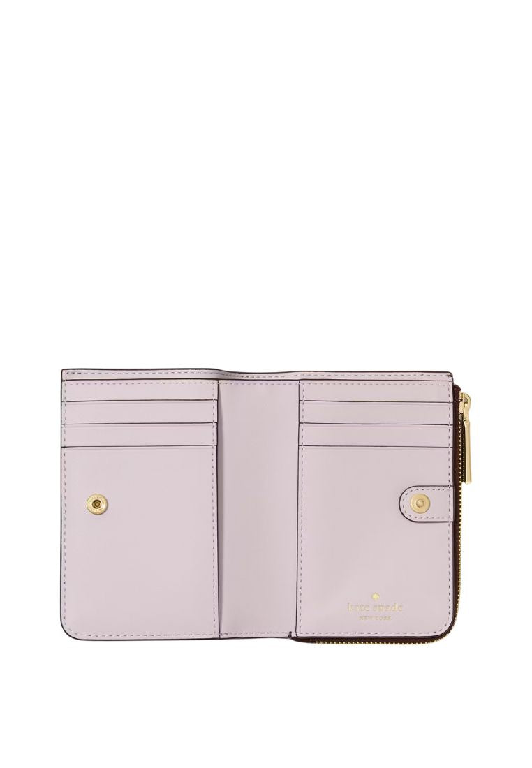 Lena Small L Zip Wallet Hot Fudge