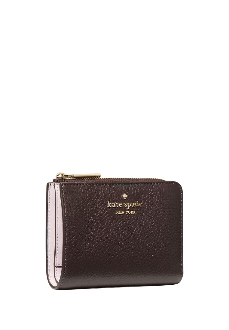 Lena Small L Zip Wallet Hot Fudge