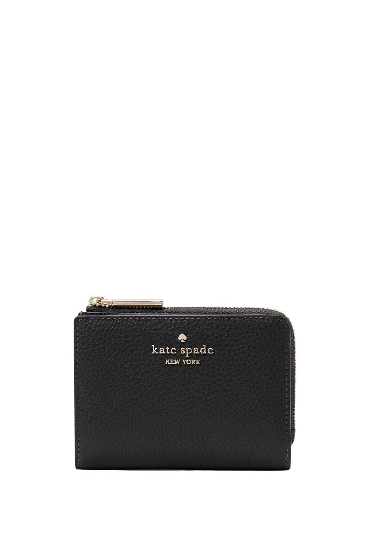 Lena Small L Zip Wallet Black