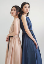 [MADE] Long Strap Dress Navy