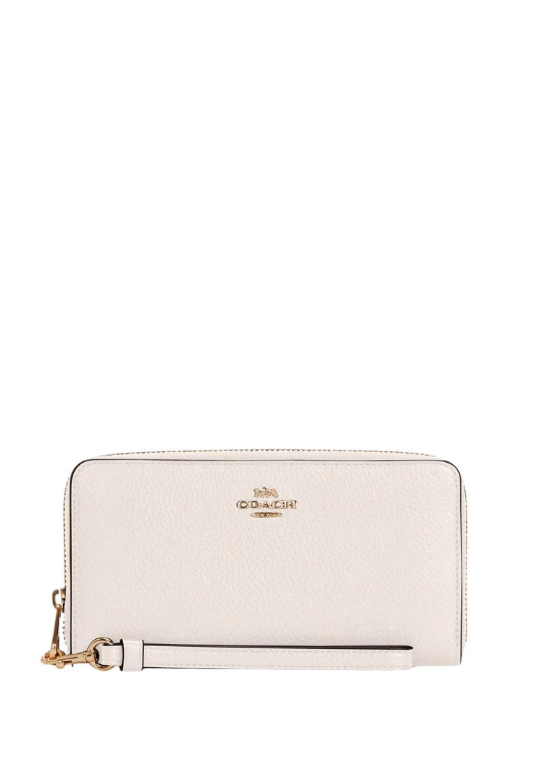 Long Zip Around Wallet Gold Chalk