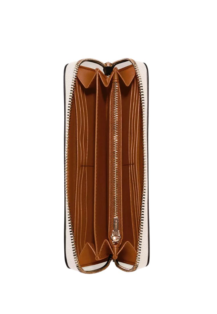 Long Zip Around Wallet Gold Chalk