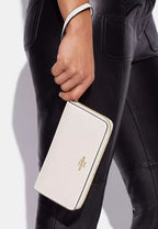 Long Zip Around Wallet Gold Chalk