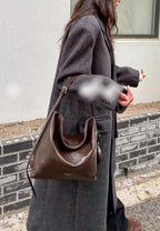 Low Bag Pull-Up Dark Brown