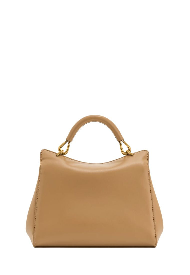 Lucia Classic Top Handbag - Brown