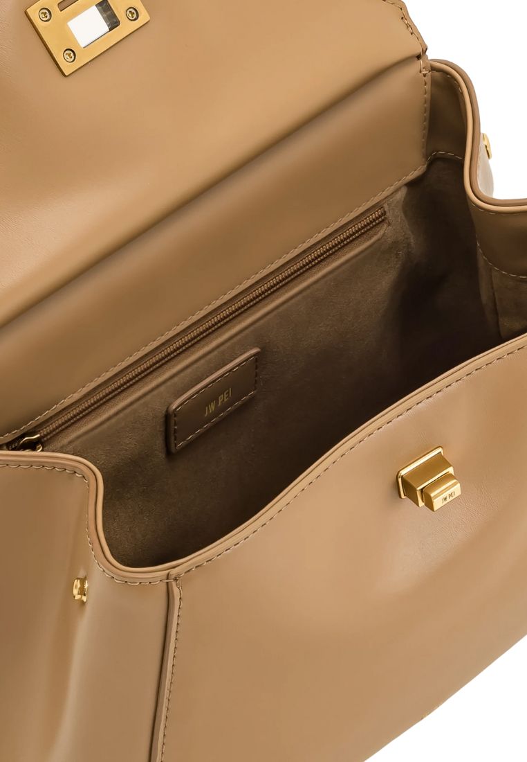 Lucia Classic Top Handbag - Brown