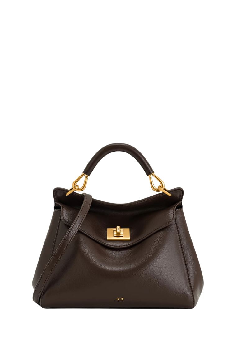 Lucia Classic Top Handbag - Dark Brown