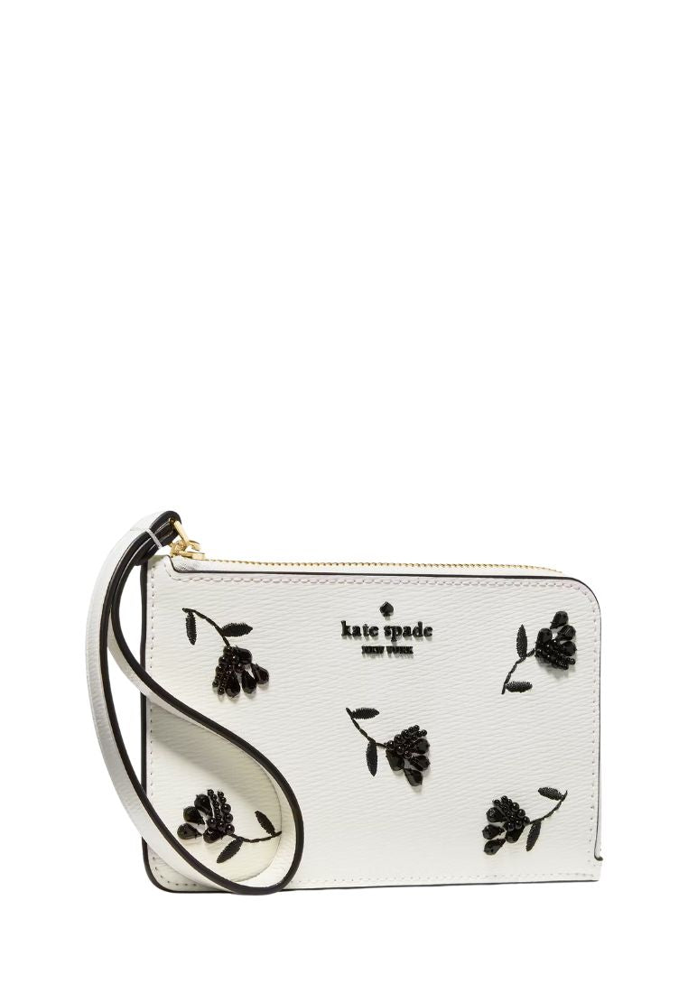 Lucy Floral Small Card Holder Wristlet Meringue Multi
