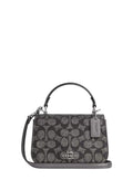 Lysa Top Handle Bag In Signature Canvas Silver Gunmetal Multi