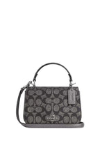 Lysa Top Handle Bag In Signature Canvas Silver Gunmetal Multi