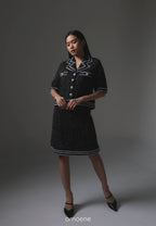 [MADE] Tweed Set Black Ivory