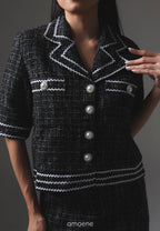 [MADE] Tweed Set Black Ivory
