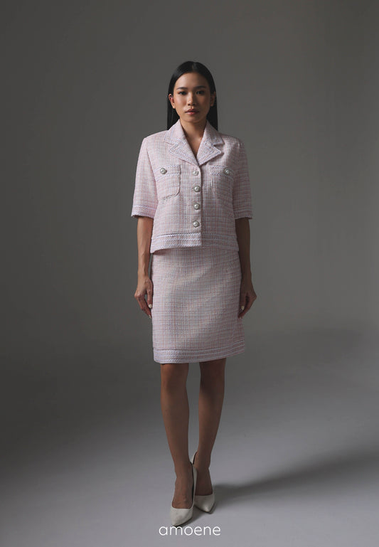 [MADE] Tweed Set Pink