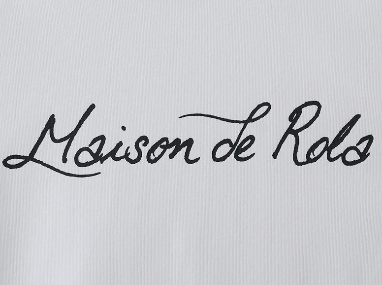 Maison De Rola Lettering T-Shirt White