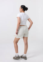 [KIDS] Sweat Short Marche Emblem Oatmeal Black