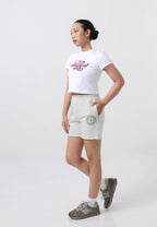 [KIDS] Sweat Short Marche Emblem Oatmeal Black