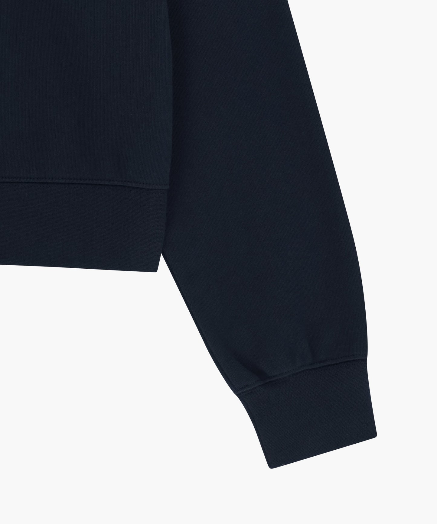 W Classic Logo Crop Sweatshirt Navy