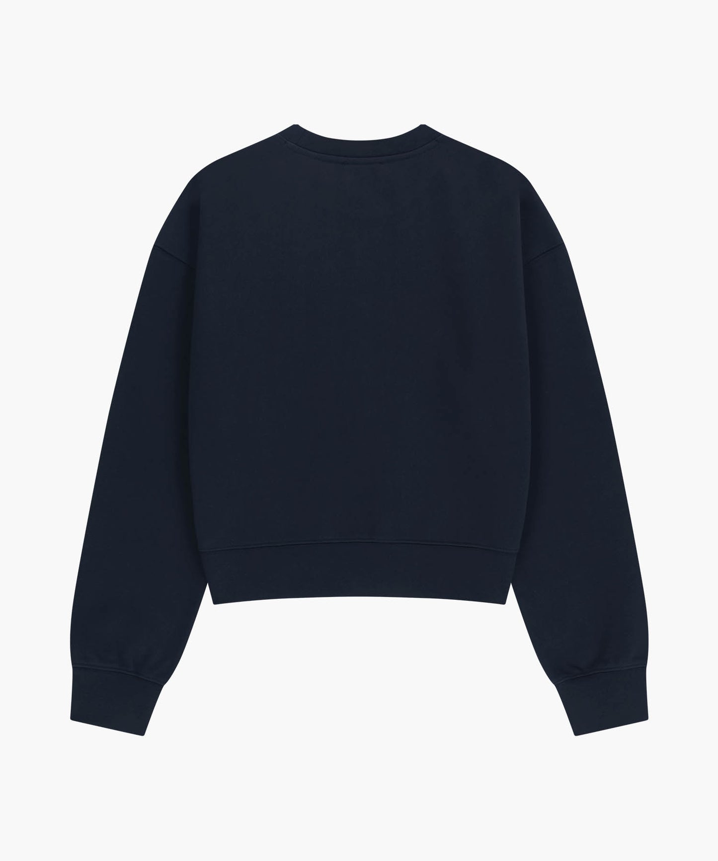 W Classic Logo Crop Sweatshirt Navy