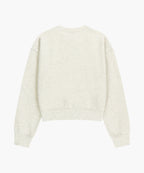 W CLASSIC LOGO CROP SWEATSHIRT oatmeal [New Model]