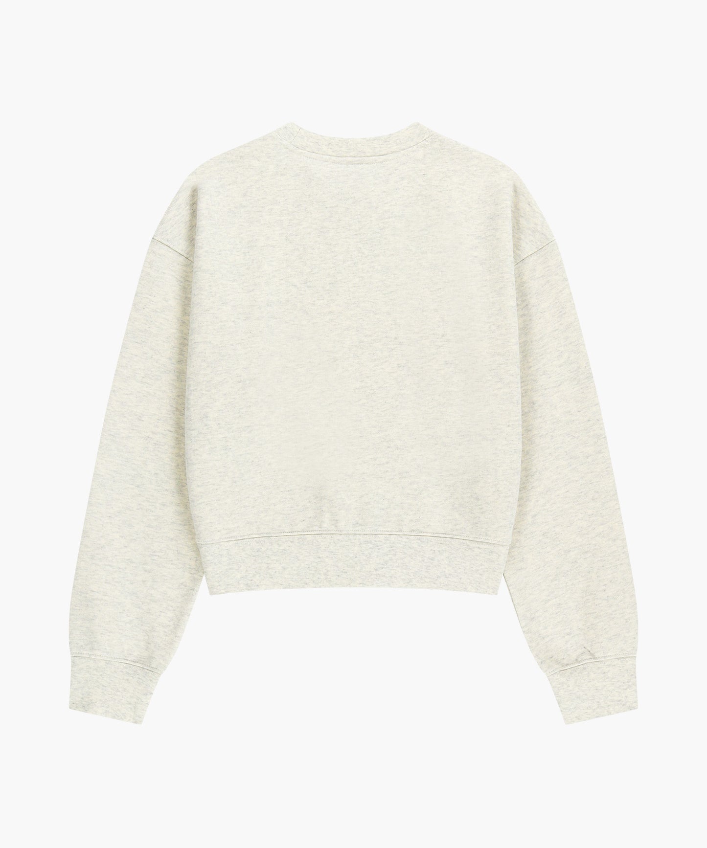 W CLASSIC LOGO CROP SWEATSHIRT oatmeal [New Model]