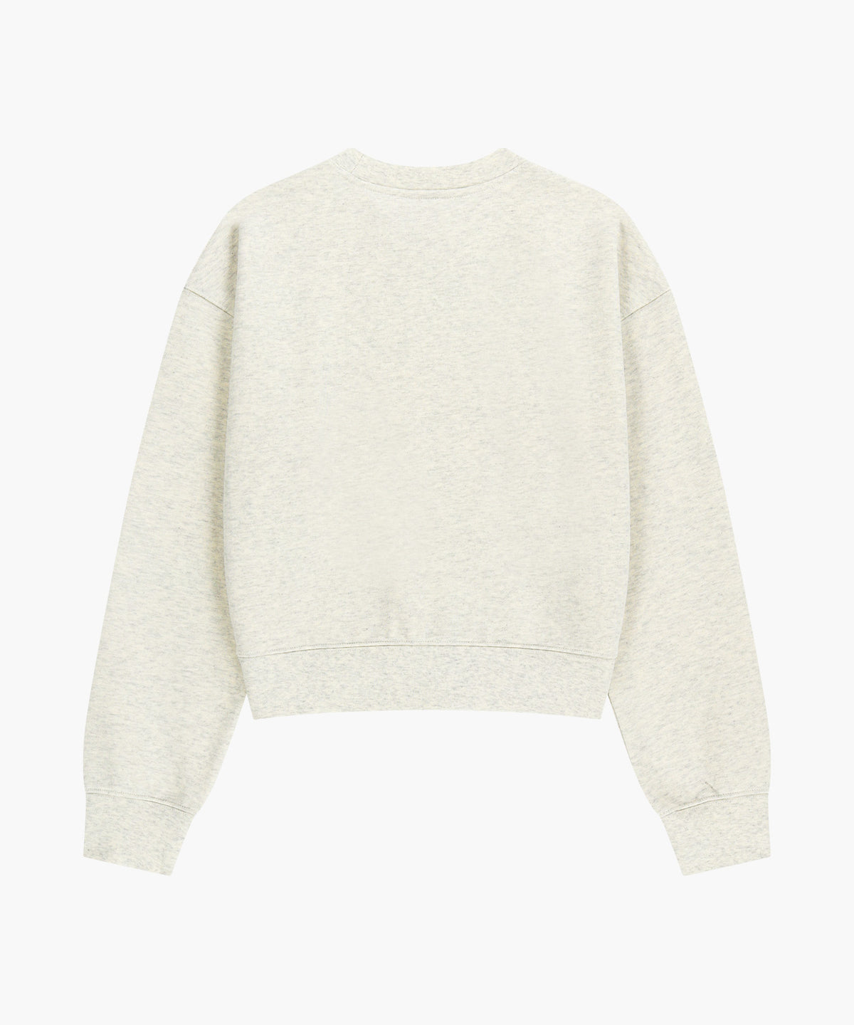 W CLASSIC LOGO CROP SWEATSHIRT oatmeal [New Model]