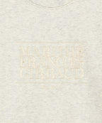 W CLASSIC LOGO CROP SWEATSHIRT oatmeal [New Model]