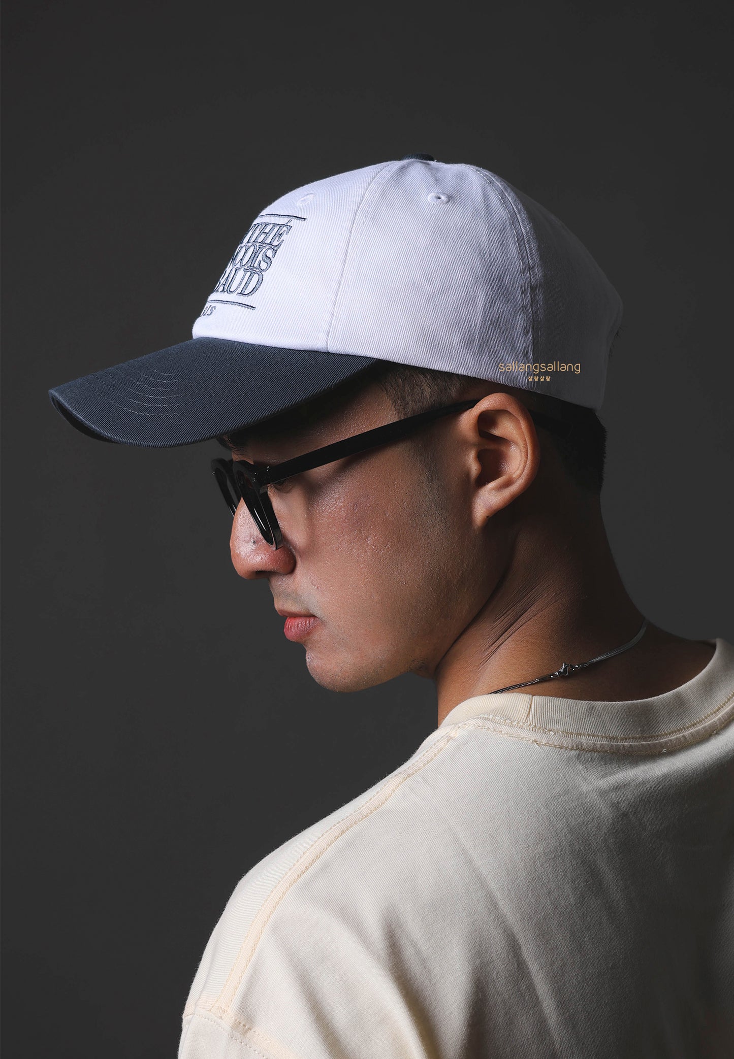CLASSIC LOGO 6PANEL COLOR BLOCK CAP dark gray
