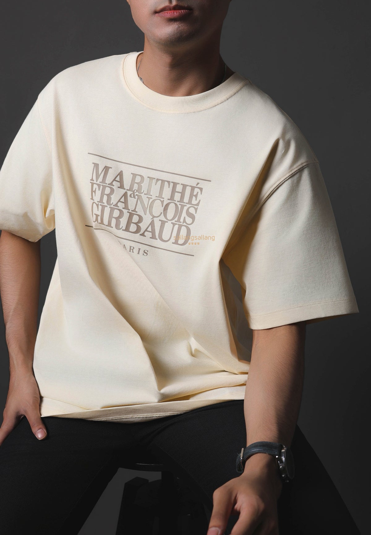 CLASSIC LOGO TEE cream