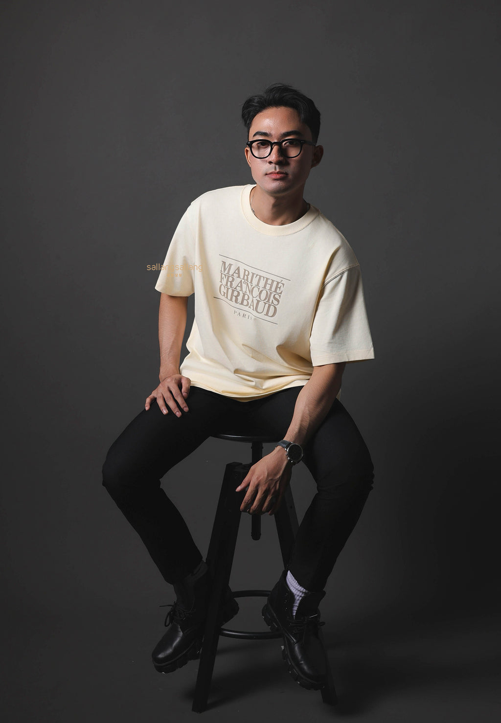 CLASSIC LOGO TEE cream