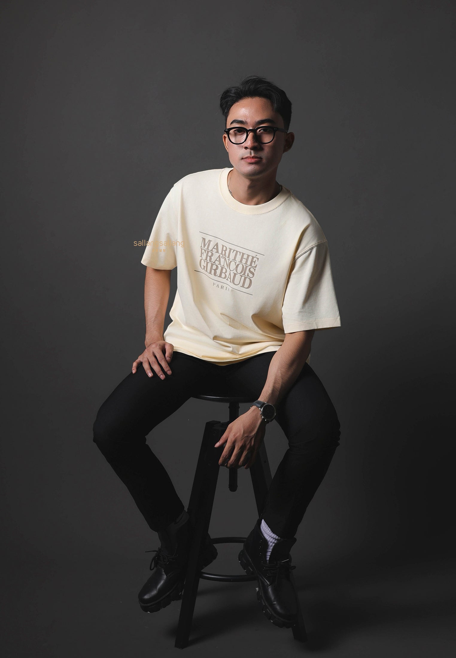 CLASSIC LOGO TEE cream