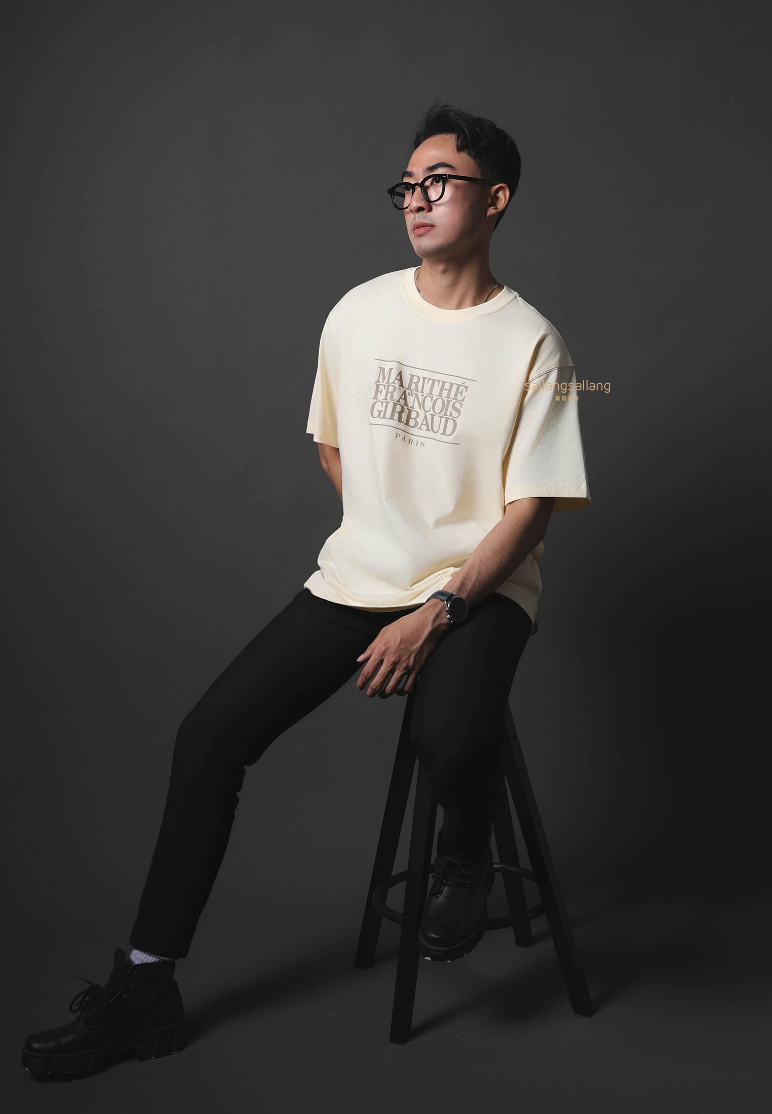 CLASSIC LOGO TEE cream