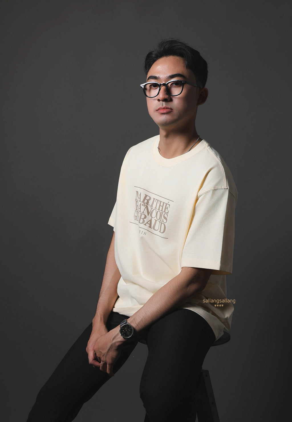 CLASSIC LOGO TEE cream