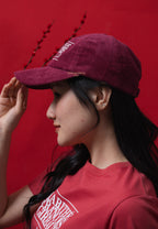 CORDUROY CLASSIC LOGO CAP burgundy