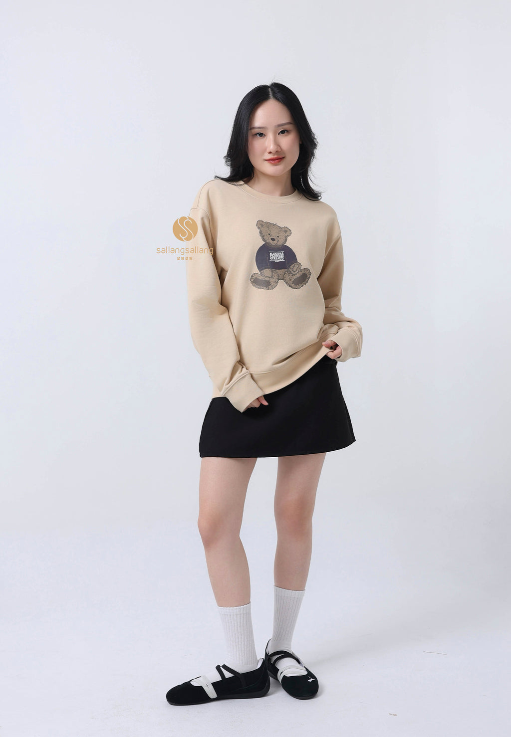 DOODLE BEAR SWEATSHIRT beige