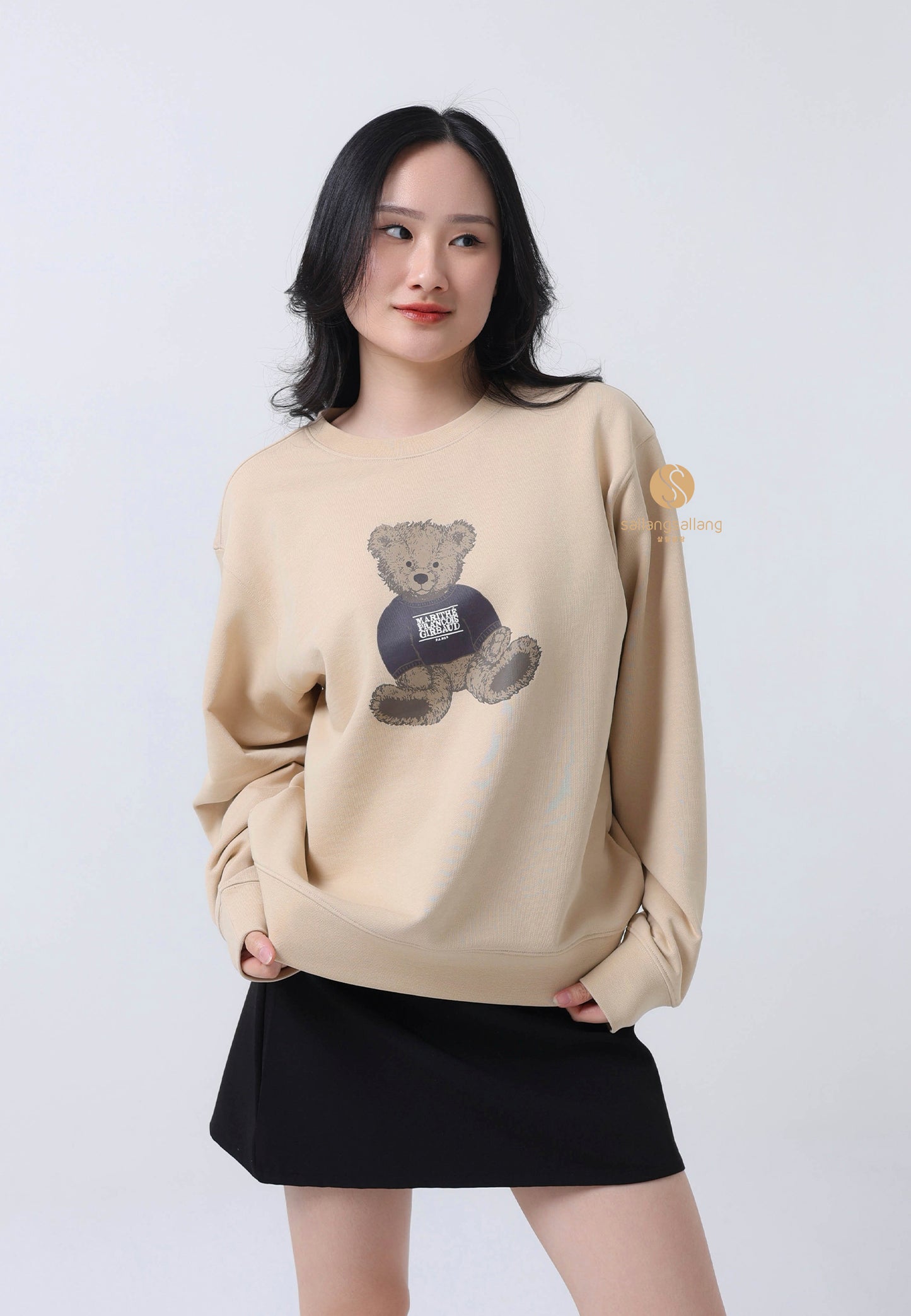 DOODLE BEAR SWEATSHIRT beige