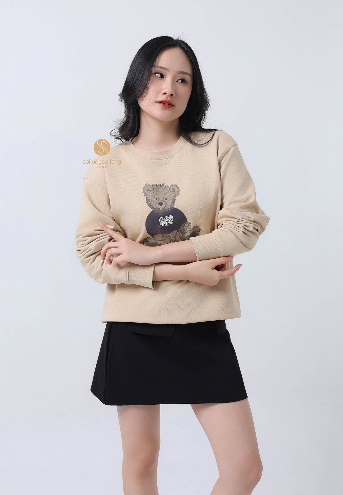 DOODLE BEAR SWEATSHIRT beige