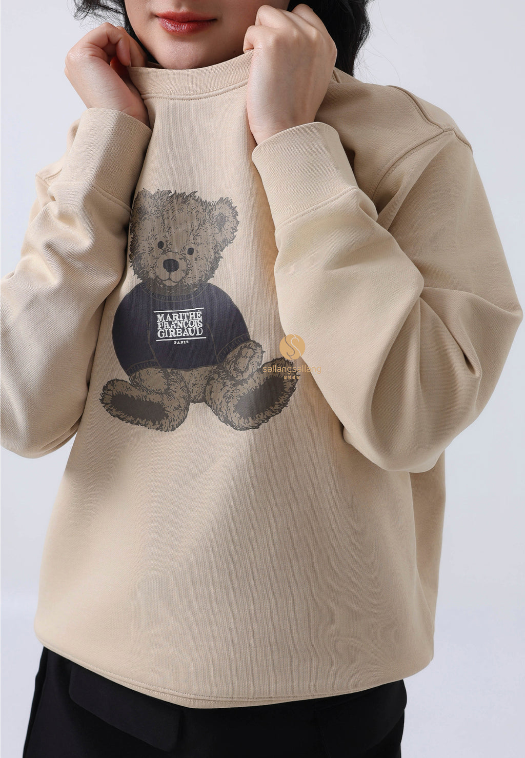 DOODLE BEAR SWEATSHIRT beige