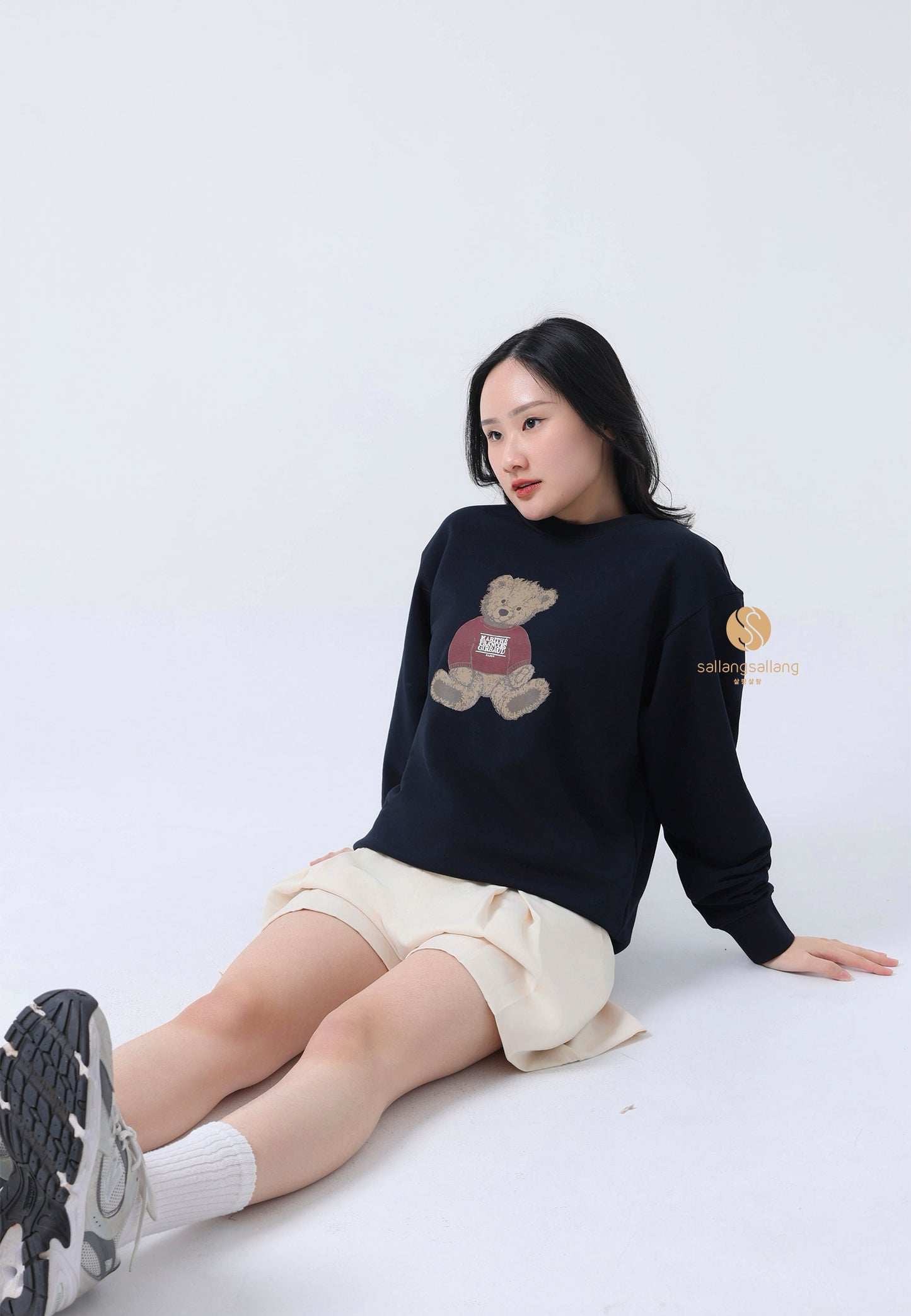 DOODLE BEAR SWEATSHIRT navy