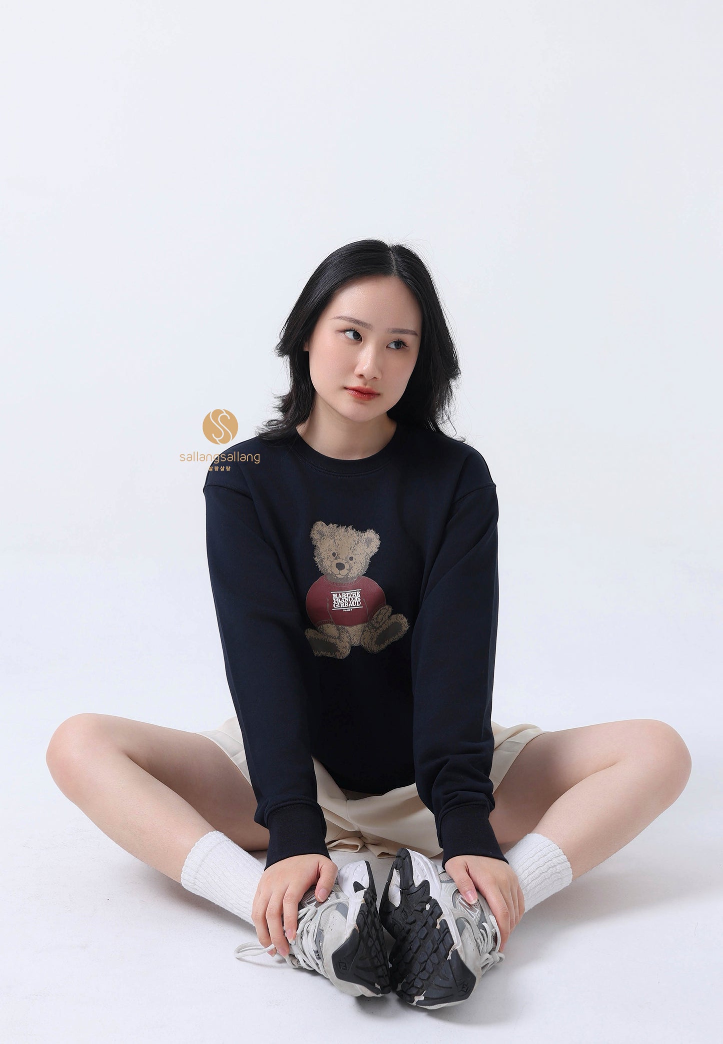 DOODLE BEAR SWEATSHIRT navy