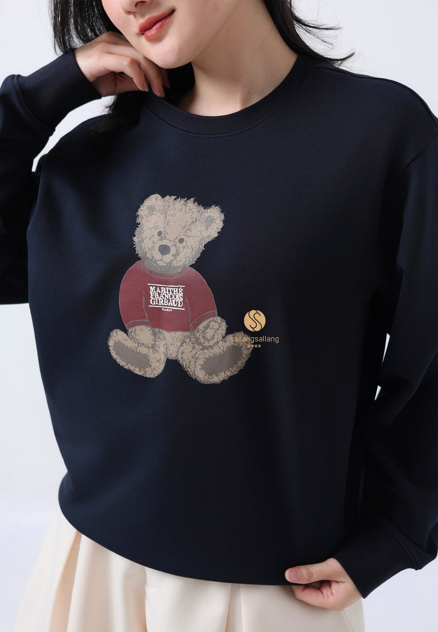DOODLE BEAR SWEATSHIRT navy