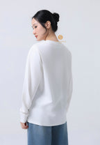 MINI DOODLE BEAR LONG SLEEVE white